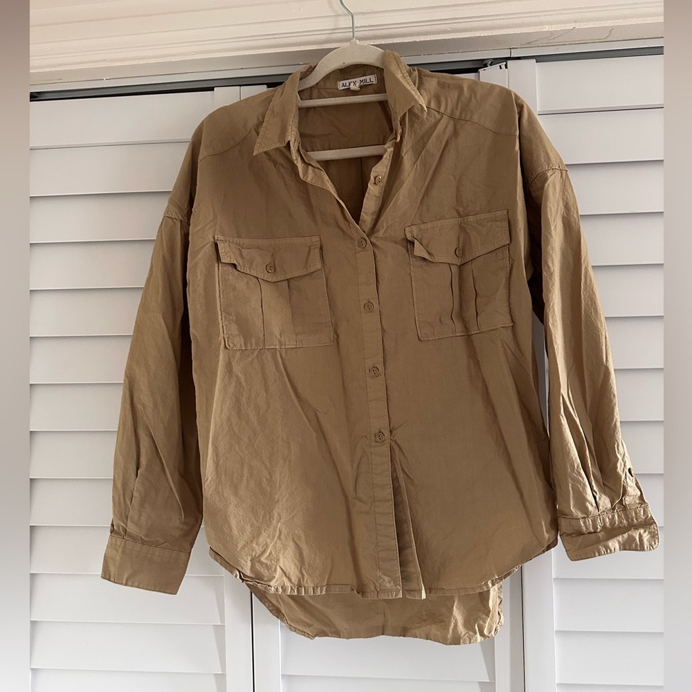 Alex Mill Women's Button-Down Shirt in Khaki/Tan
